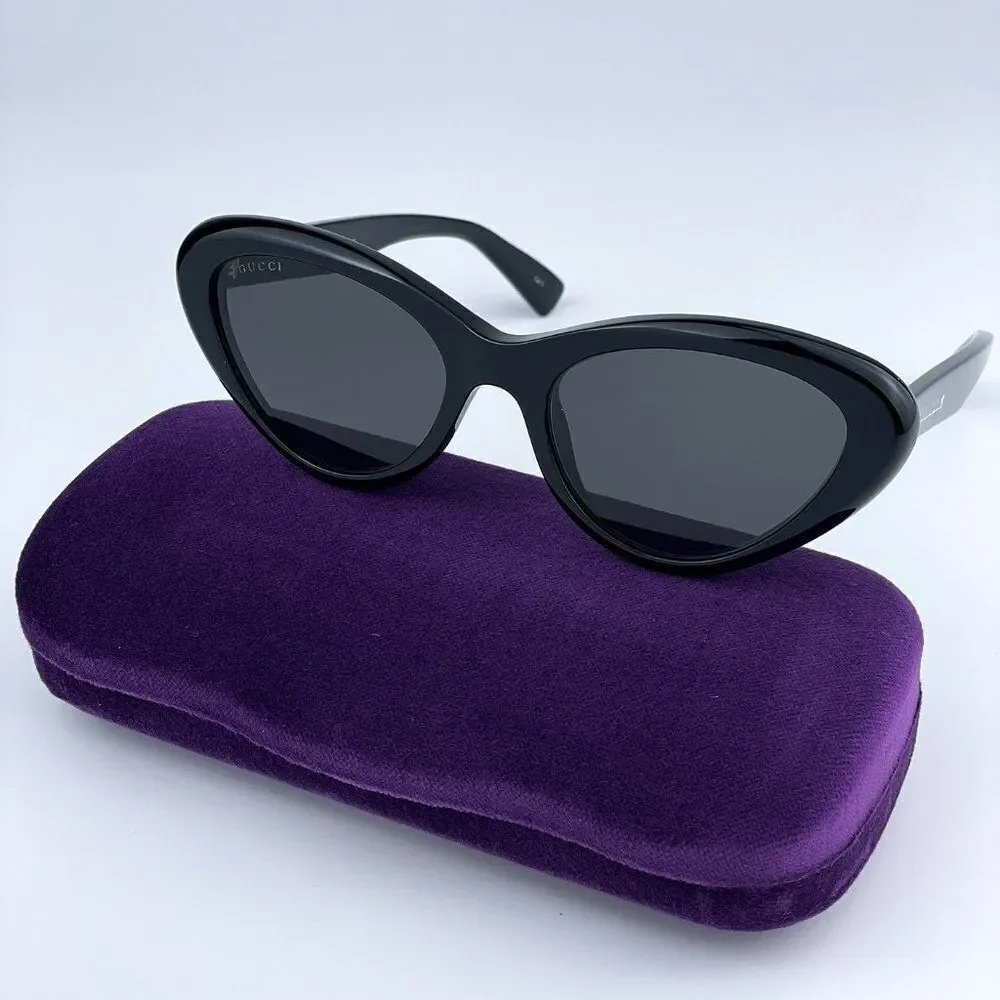 NEW Gucci GG1170S 001 Black Grey Cat Eye Women Sunglasses
